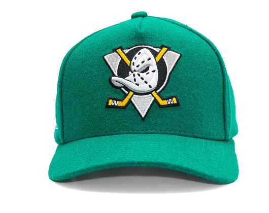 Kšiltovka Mitchell & Ness - Anaheim Ducks - Kicking Wool Pro Strapback Vntg - Teal