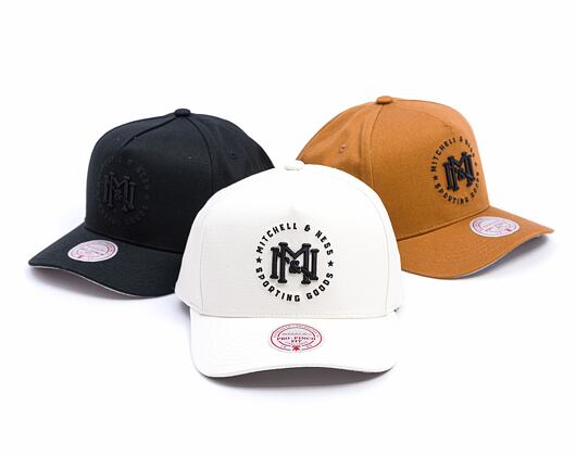 Kšiltovka Mitchell & Ness - Branded - Interlock Crest Pro Snapback - Cream