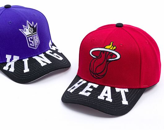 Kšiltovka Mitchell & Ness - Miami Heat - Underarch Pro Snapback - Red