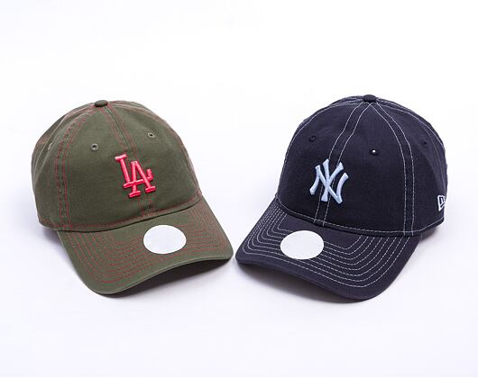Dámská Kšiltovka New Era - MLB Contrast Stitch 9TWENTY - NY Yankees - Navy / Blue
