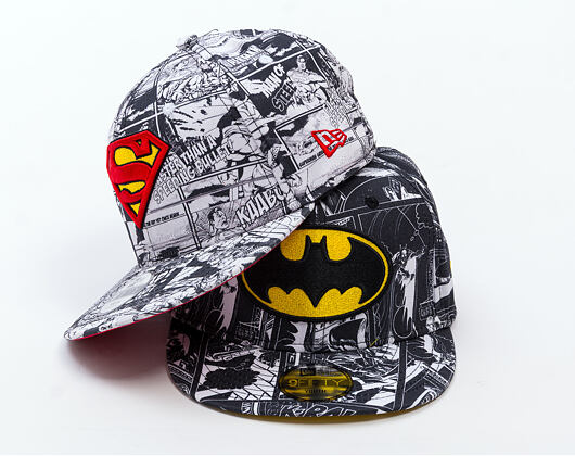 Dětská Kšiltovka New Era - WARNER BROS DC Print 9FIFTY - Superman - Scarlet / Black