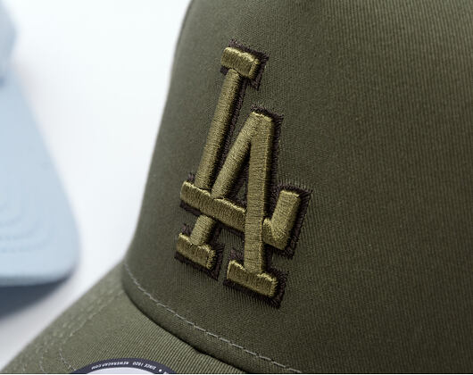 Kšiltovka New Era - MLB Tonal Outline 9FORTY A-Frame - LA Dodgers - New Olive