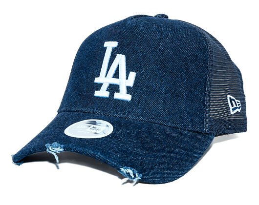 Dámská Kšiltovka New Era - MLB Denim 9FORTY Trucker - LA Dodgers - Navy