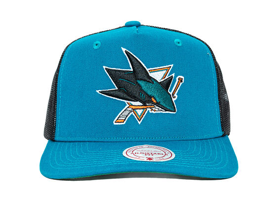Kšiltovka Mitchell & Ness - NHL Tremor Trucker - San Jose Sharks - Teal