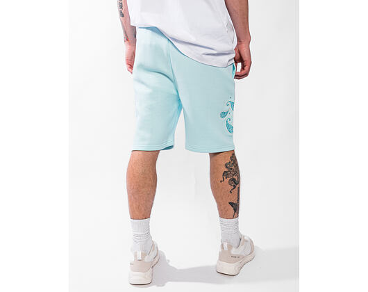 Kraťasy Karl Kani - Retro Paisley Sweat Shorts - Turquoise