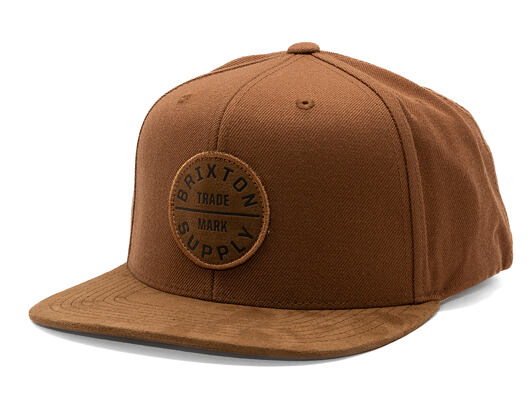 Kšiltovka Brixton - Oath Iii Snapback - Coffee/Coffee