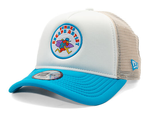 Dětská Kšiltovka New Era - Branded Graphic Patch 9FORTY Trucker - Blue