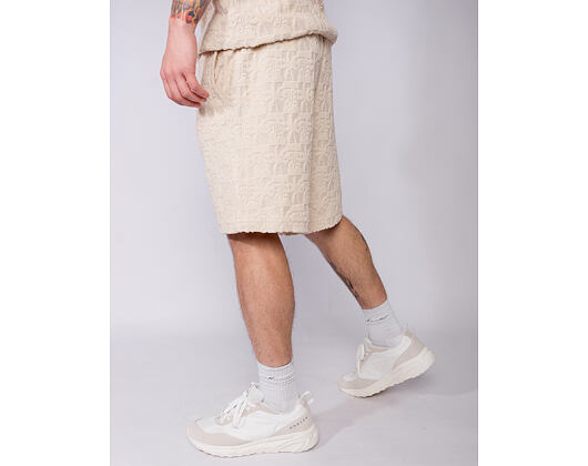 Kraťasy - Og Aop Terry Cloth Shorts - Beige