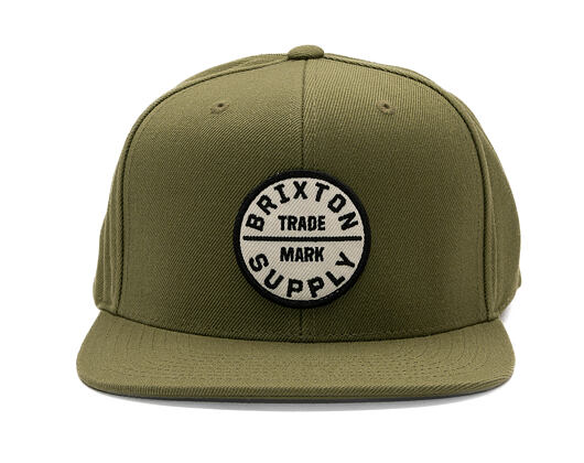 Kšiltovka Brixton - Oath Iii Snapback - Olive Surplus/Whitecap