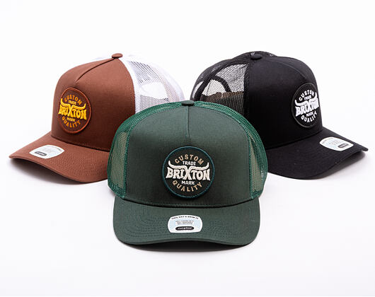 Kšiltovka Brixton - Gibson C Np Mp Trucker Hat - Deep Forest/Deep Forest