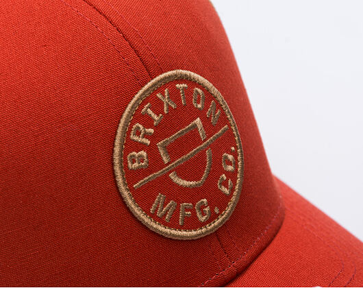Kšiltovka Brixton - Crest X Mp Mesh Cap - Phoenix Orange/Mojave