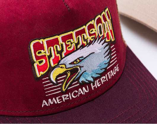 Kšiltovka Stetson - Trucker Cap Eagle Head