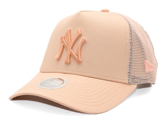 Dámská Kšiltovka New Era - MLB League Essential 9FORTY Trucker - NY Yankees - Light Pink