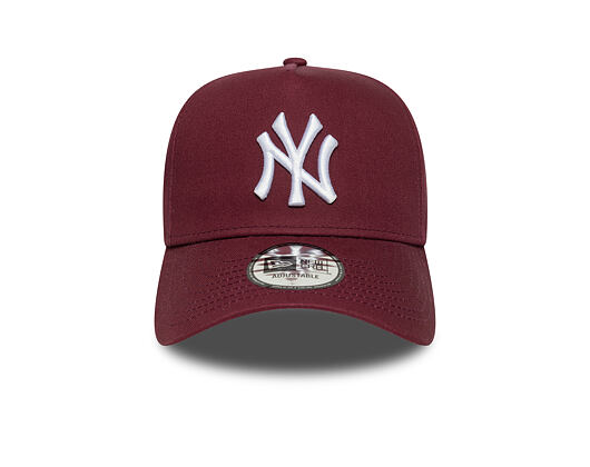 Kšiltovka New Era - MLB League Essential 9FORTY A-Frame - NY Yankees - Burgundy / White