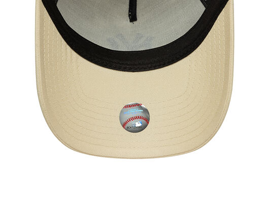 Kšiltovka New Era - MLB League Essential 9FORTY A-Frame - NY Yankees - Cream / Auburn