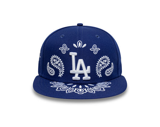 Kšiltovka New Era - MLB Paisley Bandana 59FIFTY - LA Dodgers - Dark Royal