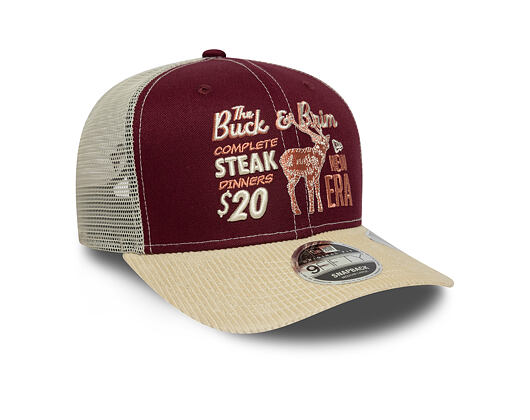 Kšiltovka New Era - Wild Cord 9FIFTY - Burgundy / Stone