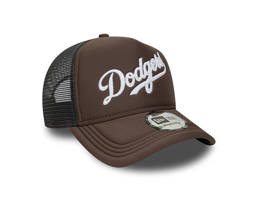 Kšiltovka New Era - MLB Foam Script 9FORTY Trucker - LA Dodgers - Graphite