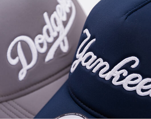 Kšiltovka New Era - MLB Foam Script 9FORTY Trucker - NY Yankees - Navy