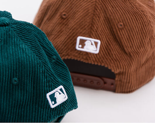 Kšiltovka New Era - MLB Cord 9FORTY M-CROWN - Oakland Athletics - Dark Green