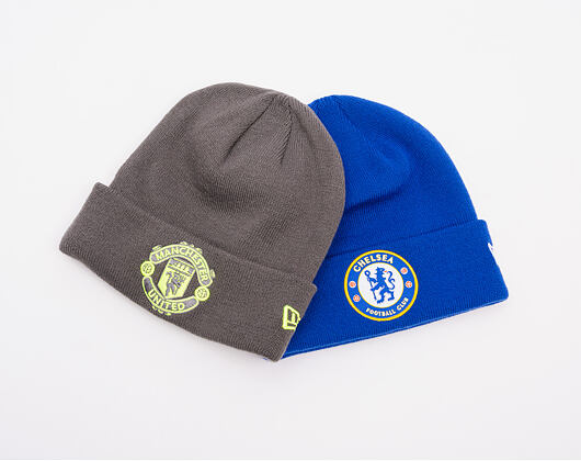 Kulich New Era - Seasonal Cuff Beanie - Manchester United FC - Graphite / Cyber Yellow