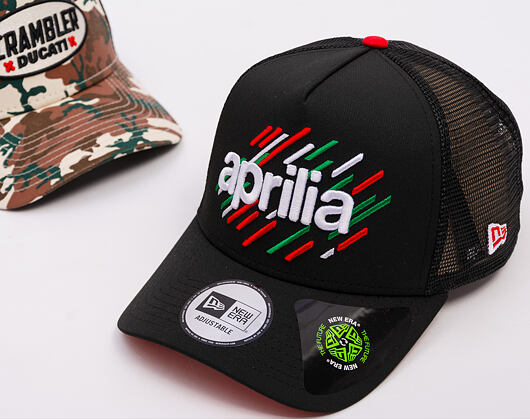 Kšiltovka New Era - PIAGGIO Print 9FORTY Trucker - Black