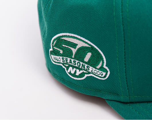Kšiltovka New Era - NFL Anniversary Patch 9SEVENTY Stretch-Snap - NY Jets - Emerald Green