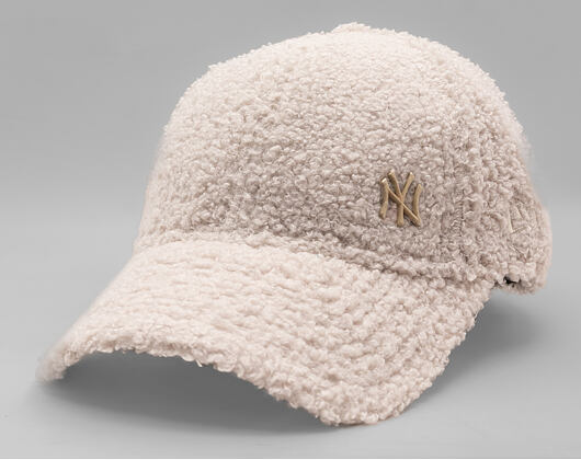 Dámská Kšiltovka New Era - MLB Borg Teddy Fleece 9FORTY - NY Yankees - Stone