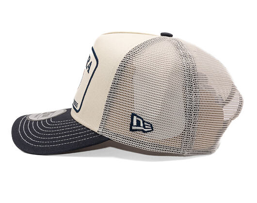 Kšiltovka New Era - Animal Oval Patch 9FORTY Trucker - Navy / Cream
