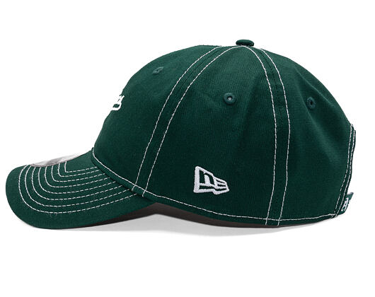 Kšiltovka New Era - MLB Contrast Stitch 9TWENTY - Oakland Athletics - Dark Green / White