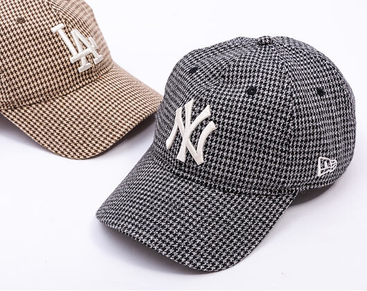 Kšiltovka New Era - MLB Houndstooth 9TWENTY - NY Yankees - Black