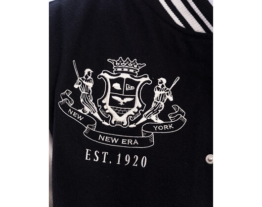 Bunda New Era - Patch Varsity Jacket - Black