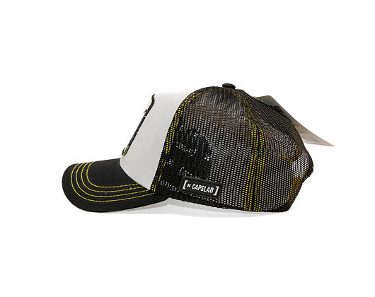 Kšiltovka Capslab - Pokémon Trucker - Pikachu - Black / White