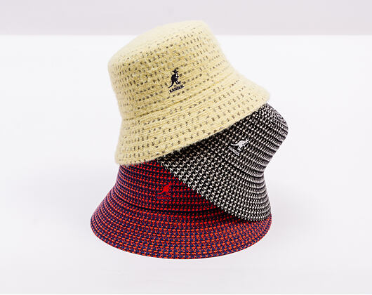 Klobouk Kangol - Grid Knit Bucket - Black