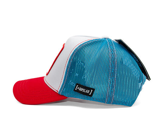 Kšiltovka Capslab - Smurfs Trucker - Papa - Red / Blue