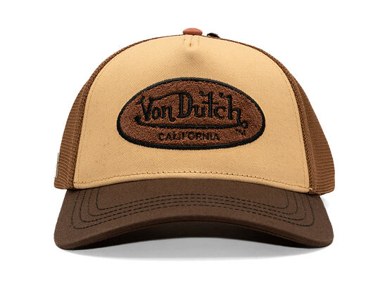 Kšiltovka Von Dutch - Trucker - Terry Logo - Brown/Beige
