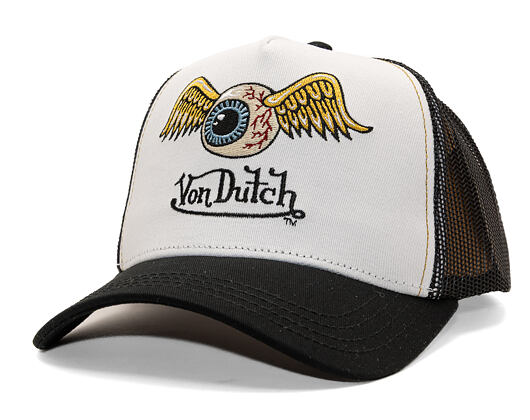 Kšiltovka Von Dutch - Trucker - Eye Out Logo - White/Black