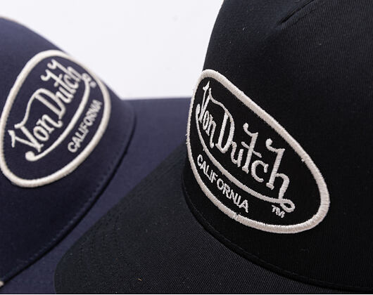 Kšiltovka Von Dutch - Trucker - Flag - Black/White