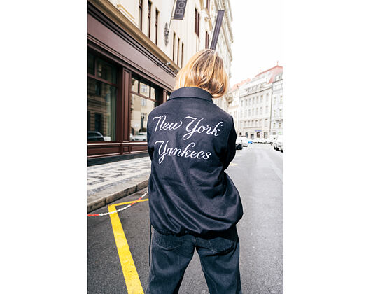 Bunda New Era - Wool Coaches Jacket - NY Yankees - Black / White