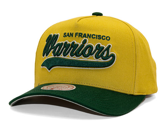 Kšiltovka Mitchell & Ness - Harvest Gold Pro Crown - Golden State Warriors - Gold/Green