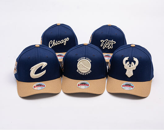 Kšiltovka Mitchell & Ness - Sand Storm Classic Red - Chicago Bulls - Navy/Sand