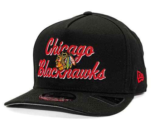 Kšiltovka New Era - NHL Chainstitch 9FIFTY A-Frame - Chicago Blackhawks - Black