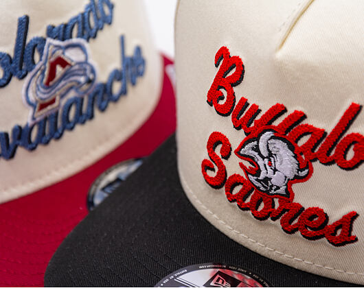 Kšiltovka New Era - NHL Chainstitch 9FIFTY A-Frame - Buffalo Sabres - Chrome White
