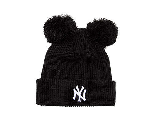 Dámský Kulich New Era - MLB Double Pom Beanie - NY Yankees - Black / White