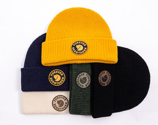 Kulich Fjällräven - Bergtagen Forever Wool Beanie - Chalk White