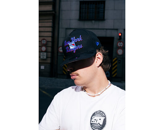 Kšiltovka New Era - NHL Chainstitch 9FIFTY A-Frame - New York Rangers - Black