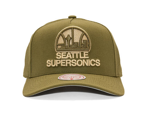 Kšiltovka Mitchell & Ness - NBA Fashion Basic Pro HWC - Seattle Supersonics - Olive