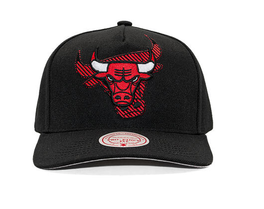 Kšiltovka Mitchell & Ness - NBA Tilted Pro Snapback - Chicago Bulls - Black