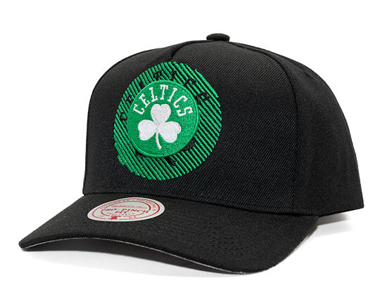 Kšiltovka Mitchell & Ness - NBA Tilted Pro Snapback - Boston Celtics - Black