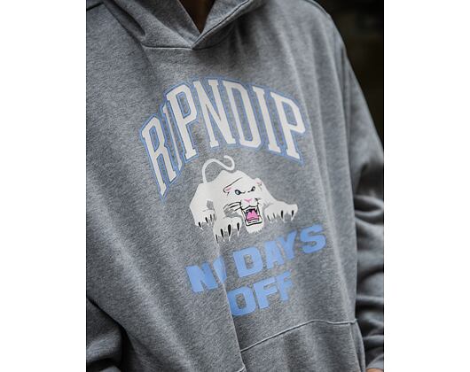 Mikina Rip N Dip - White Panther Hoodie - Heather Grey